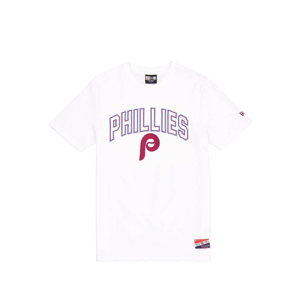 New Era Philadelphia Phillies Throwback White T-Shirt - Size L